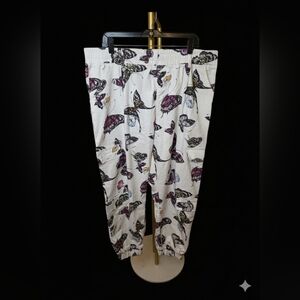 Butterfly Print Cargo Jogger Pants 23/24 Plus